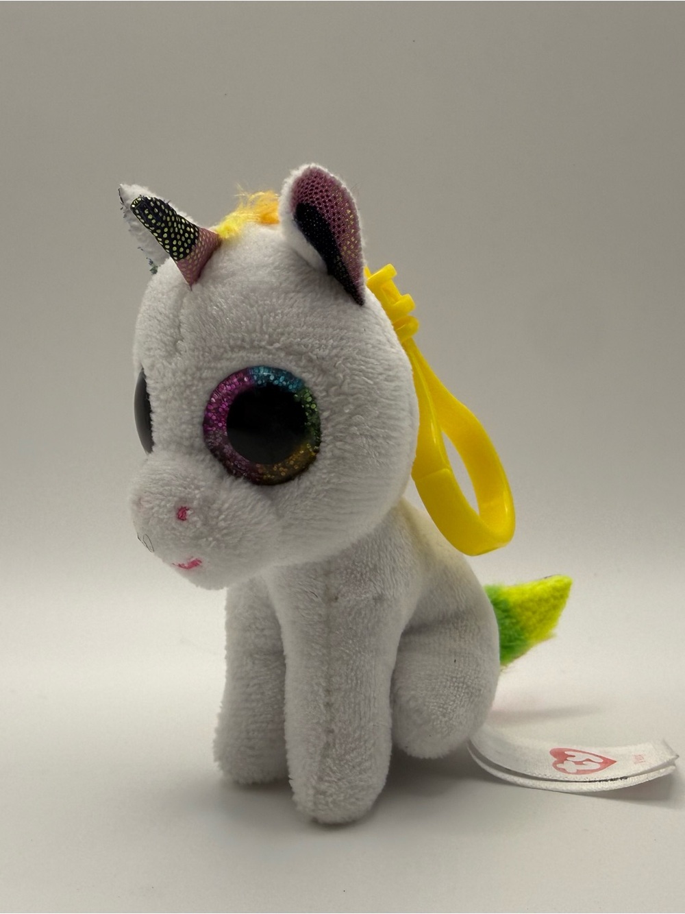 Ty Beanie Boos “Pixy” The Unicorn Key Chain/ Bag Clip Plush (TYPL-46)